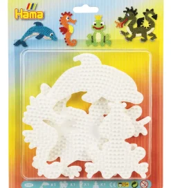 Hama Perler>Midi Perleplader - 4 stk - Delfin/Søhest/Frø/Drage
