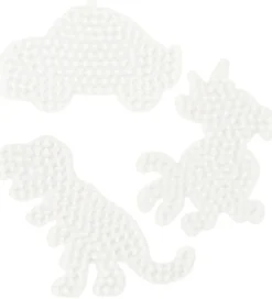 Hama Perler>Midi Perleplader - 3-pak - Bil, Dinosaur & Papegøje