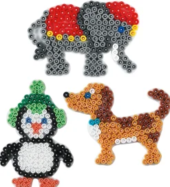 Hama Perler>Midi Perleplader - 3-pak - Hund, Elefant & Pingvin