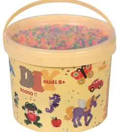 Hama Perler>Midi Perler - 30.000 stk. - 51 Neon Mix