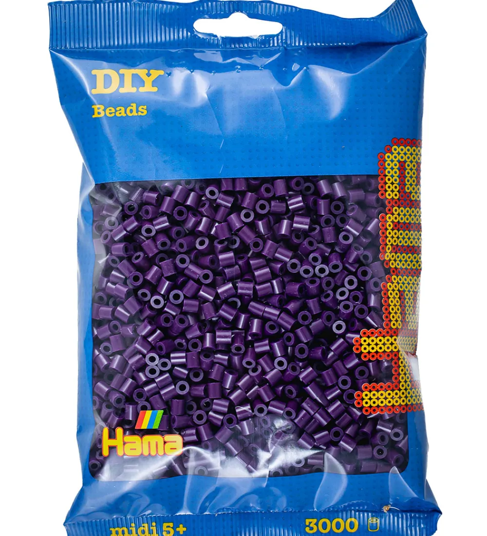 Hama Perler|Halloween>Midi Perler - 3000 stk. - 108 Aubergine
