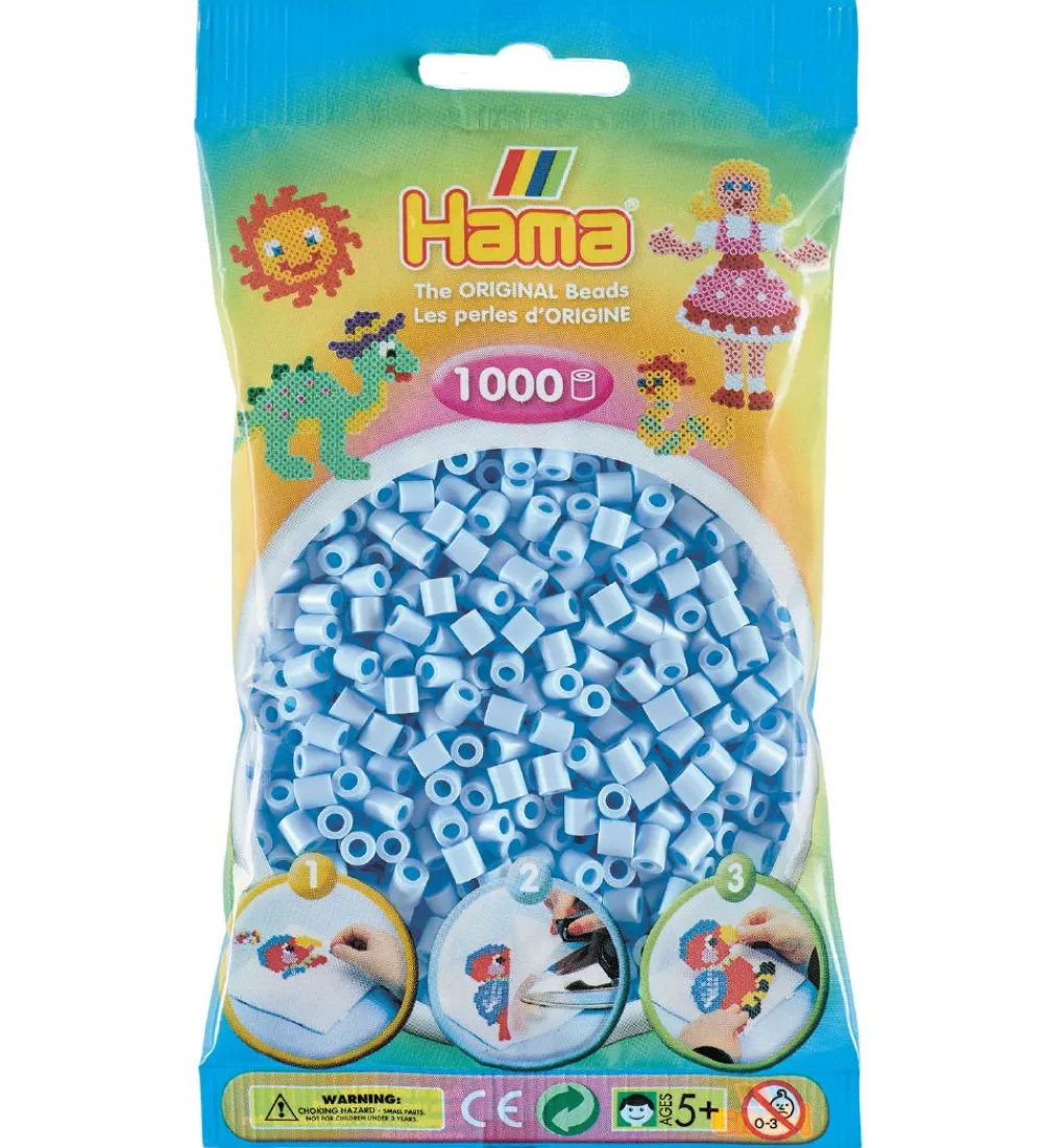 Hama Perler>Midi Perler - 1000 stk. - 97 Pastel Isblå