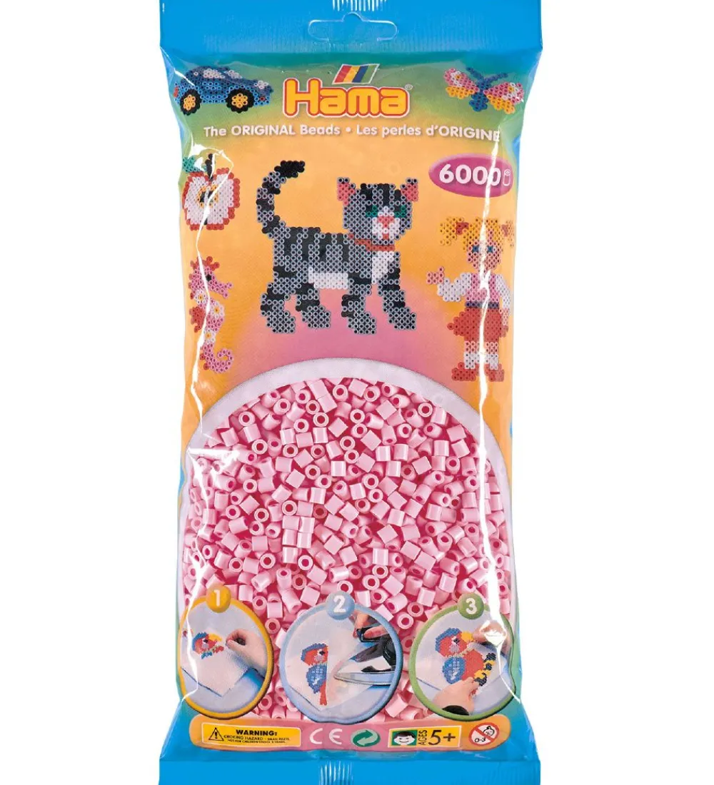 Hama Perler>Midi Perler - 6000 stk. - 95 Pastel Rosa