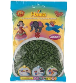 Hama Perler>Midi Perler - 3000 stk. - Skovgrøn