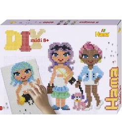 Hama Perler>Midi Perlesæt - 4000 stk. - Smarte Piger