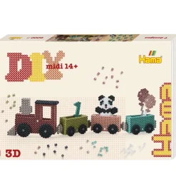 Hama Perler>Midi Perlesæt - Art - 3D - 6000 stk. - Fødselsdagstog