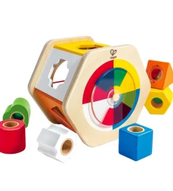 Hape Trælegetøj|Aktivitetslegetøj>Farve og Form Sorteringskasse - 7 Dele