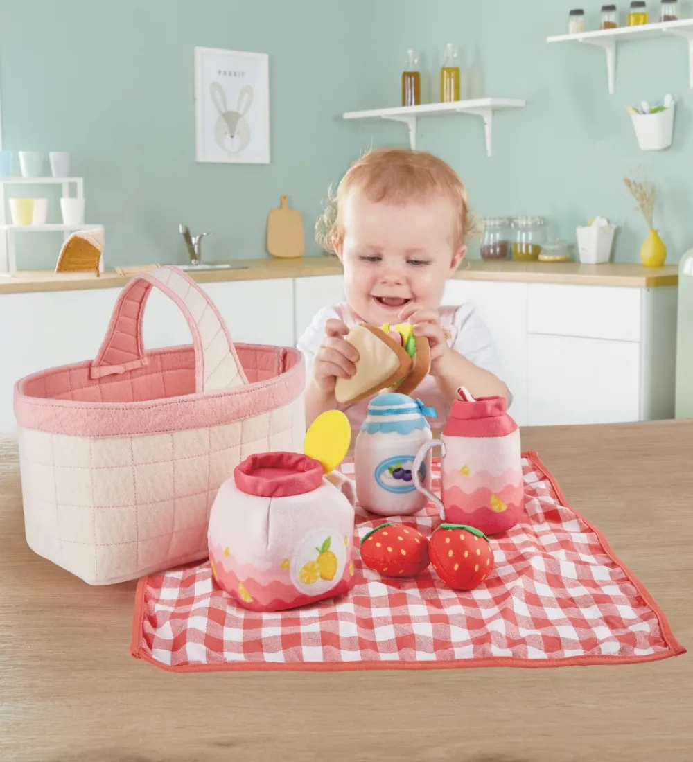 Hape Legemad>Legemad - 12 dele - Picnic Kurv