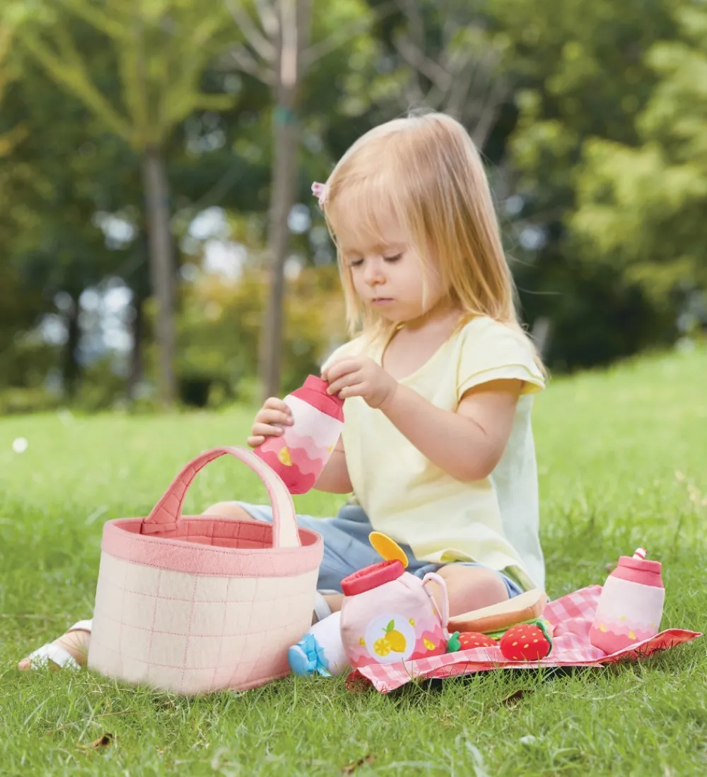 Hape Legemad>Legemad - 12 dele - Picnic Kurv