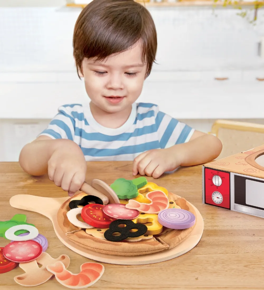 Hape Legemad|Legekøkken Og Legemøbel>Legemad - 29 dele - Pizza