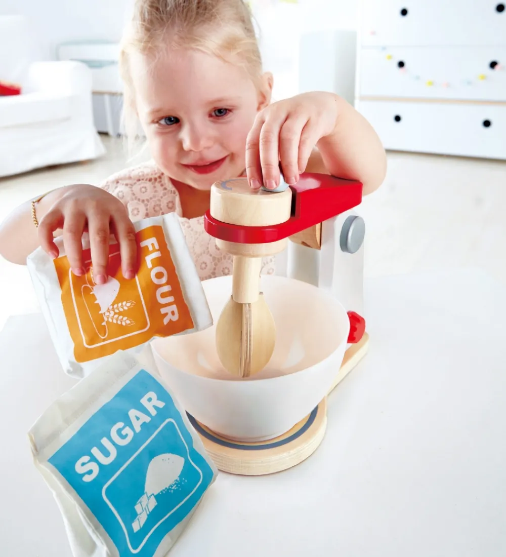 Hape Legemad>Legesæt - 4 Dele - Mix & Bag Røremaskine