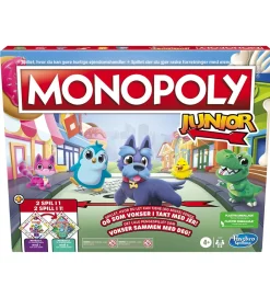 Hasbro Spil>Brætspil - Monopoly Junior - 2-i-1