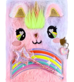 Hot Focus Kreativ Leg|Bøger>Dagbog m. Lås - Plys - Enhjørning