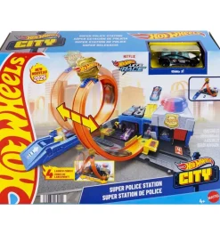 Hot Wheels Biler, Tog Og Køretøjer>Bilbane - City Super Police Station