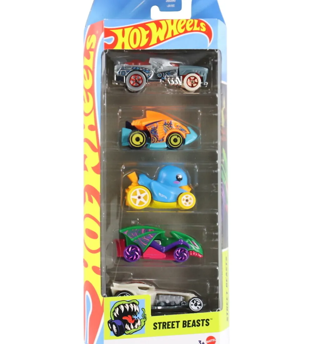 Hot Wheels Biler, Tog Og Køretøjer>Biler - 5-pak - Street Beasts