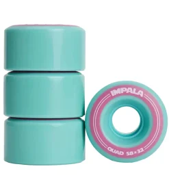 Impala Rulleskøjter>Hjul - 4-pak - 58 mm - Aqua