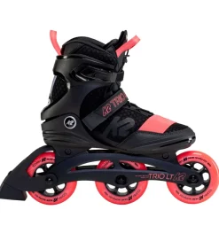 K2 Rulleskøjter>Rulleskøjter - Trio LT 100 W - Sort/Koral - Inliner