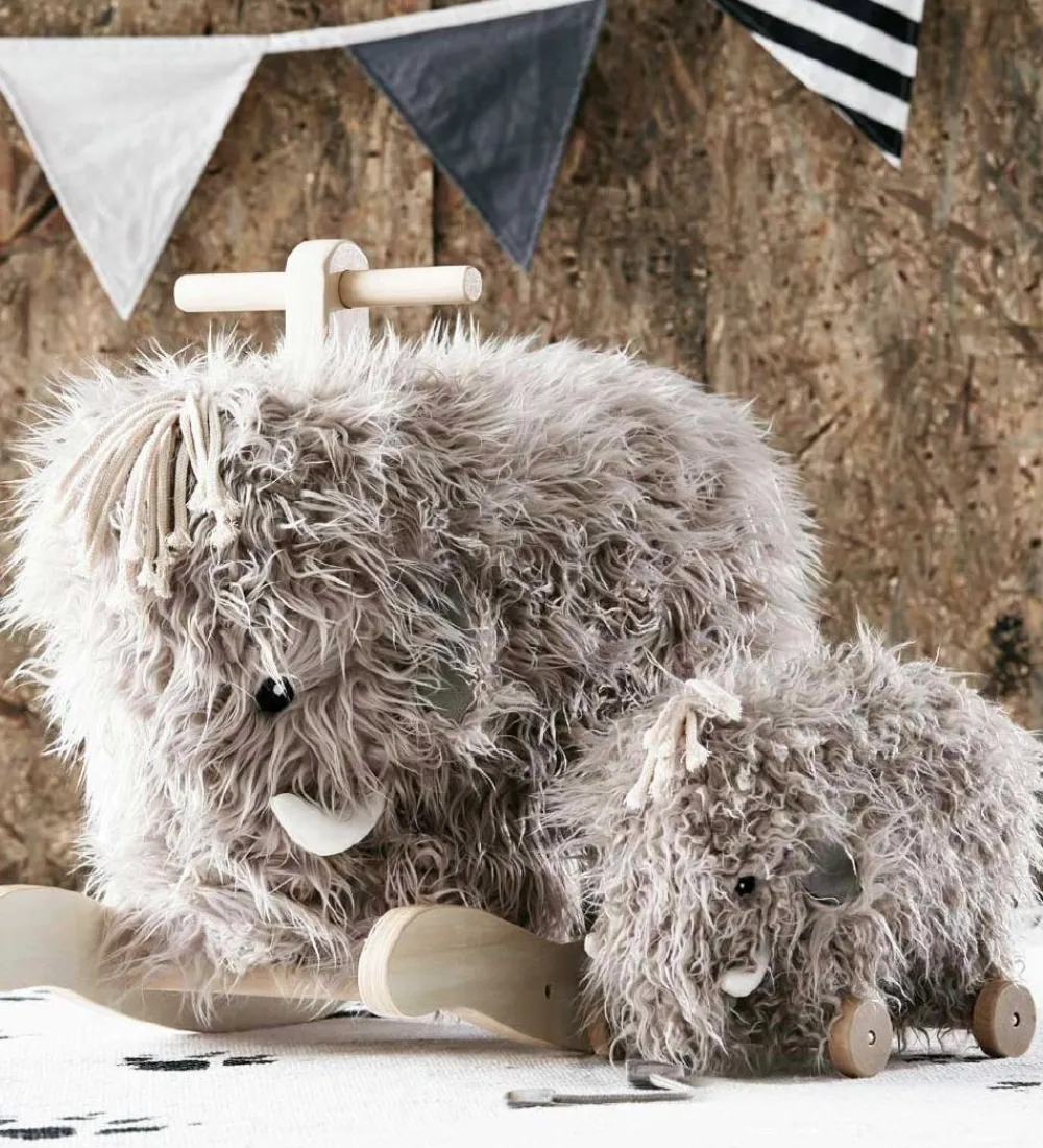 Kids Concept Gyngeheste>Gyngehest - Mammut - Grå