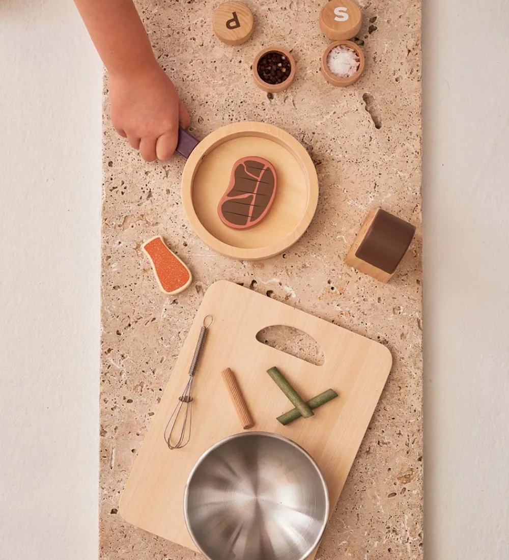 Kids Concept Trælegetøj|Legemad>Legemad - Madsæt - Træ