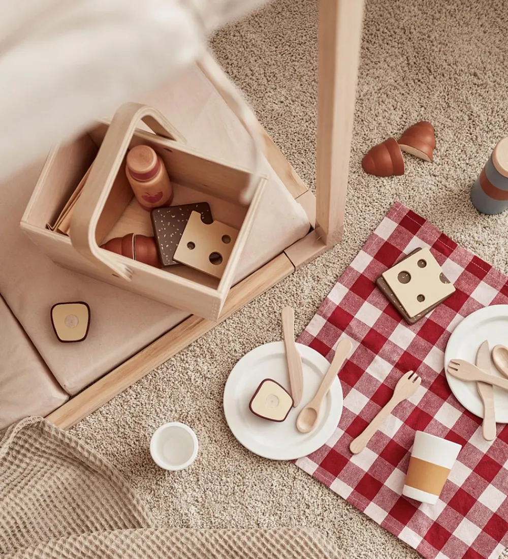 Kids Concept Legemad>Legemad - Picnic sæt - Træ