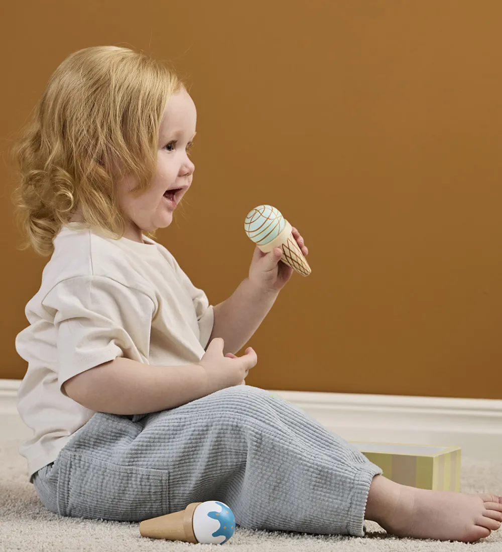 Kids Concept Rolleleg|Legemad>Legemad - Træ - 26 cm - Is