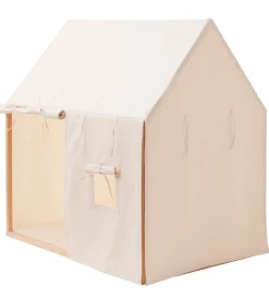 Kids Concept Legetelte>Legetelt - Hus - 110x84 cm - Naturhvid