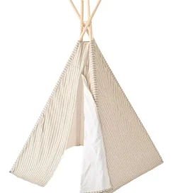 Kids Concept Legetelte>Legetelt - Tipi Stripe - Blå/Hvid