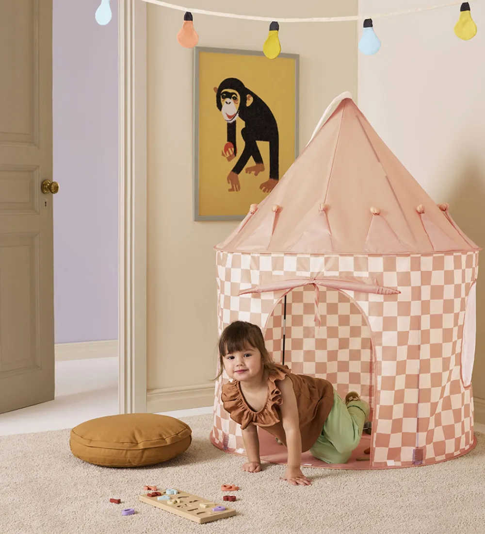 Kids Concept Legetelte>Legetelt - 100x130 cm - Abrikos Tern