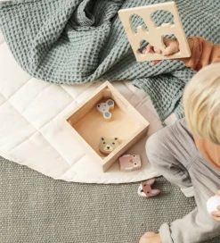 Kids Concept Legetæpper Og Legegulve>Legetæppe - 100 cm - Naturhvid