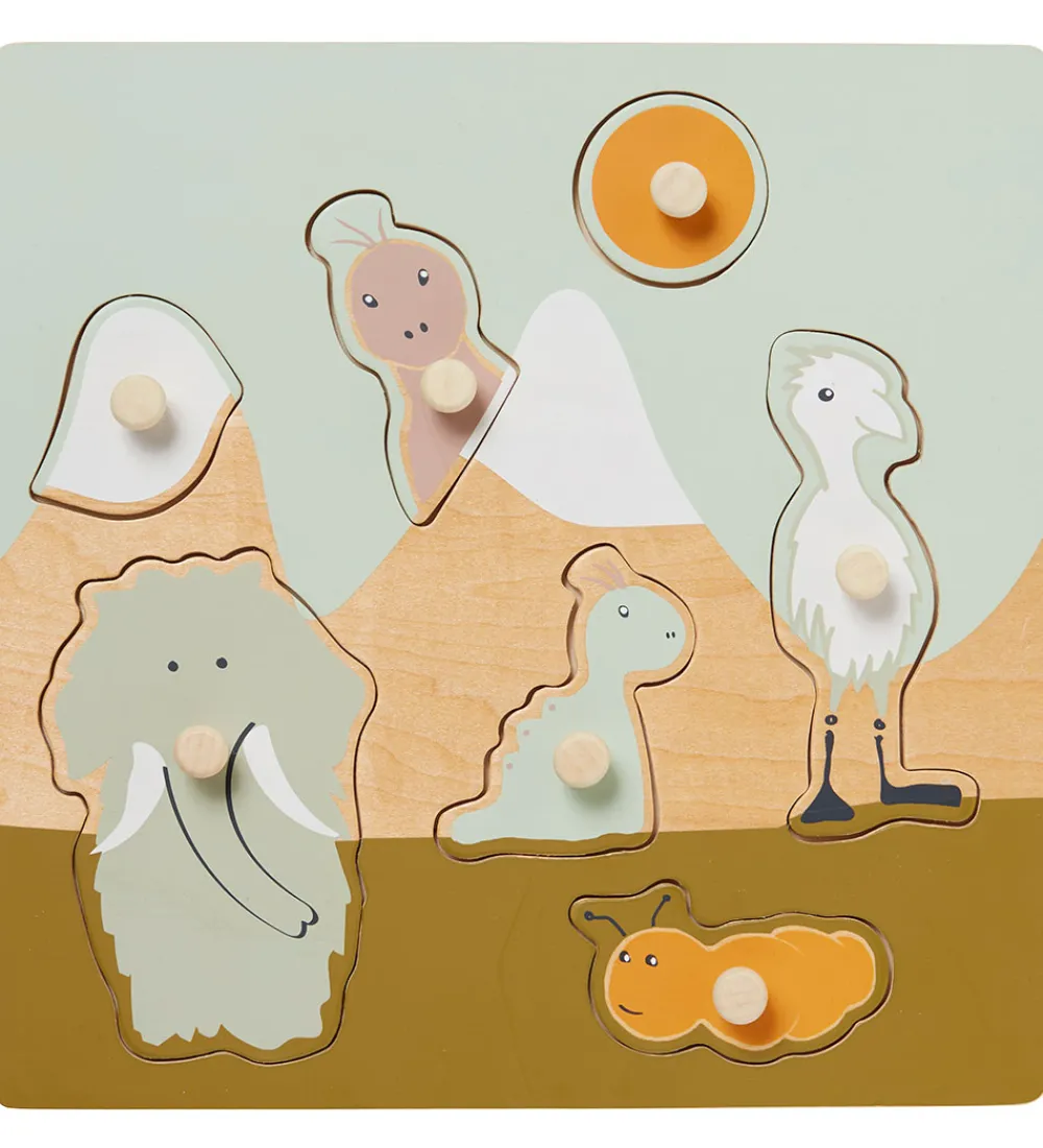 Kids Concept Puslespil>Puslespil - 7 Brikker - Træ