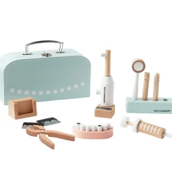 Kids Concept Trælegetøj>Trælegetøj - Tandlægesæt m. Kuffert - Træ