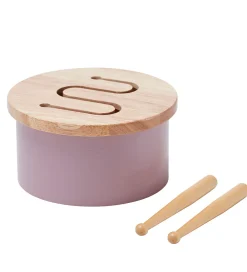 Kids Concept Musikinstrumenter>Trælegetøj - Tromme Mini - 16,5 x 9 cm - Lilla