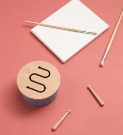 Kids Concept Musikinstrumenter>Trælegetøj - Tromme Mini - 16,5 x 9 cm - Blå