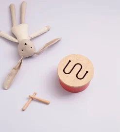 Kids Concept Musikinstrumenter>Trælegetøj - Tromme Mini - 16,5 x 9 cm - Rød