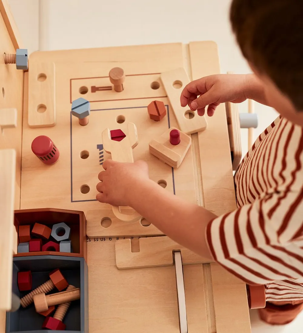 Kids Concept Legeværktøj|Legekøkken Og Legemøbel>Værktøjsbænk - 39 dele - Træ
