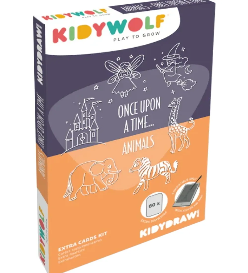 Kidywolf Kreativ Leg|Kreasæt>Refill Tegnemotiver - 60 motiver - Once Upon A Time/Ani