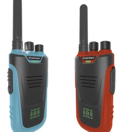 Kidywolf Walkie Talkies>Walkie Talkie - 2 stk. - Kidytalk - Blå/Rød