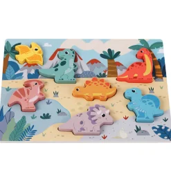 Kinder and Kids Trælegetøj|Puslespil>Puslespil - Træ - Dinosaur