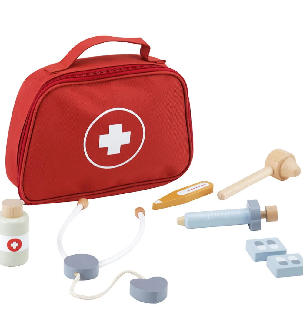 Kinder and Kids Udeleg Og Udendørs Legetøj|Trælegetøj>Trælegetøj - Lægetaske
