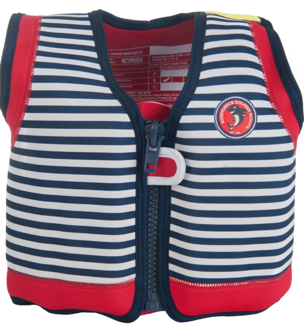 Konfidence Strandlegetøj>Svømmevest - Original - Hamptons Navy Stripe