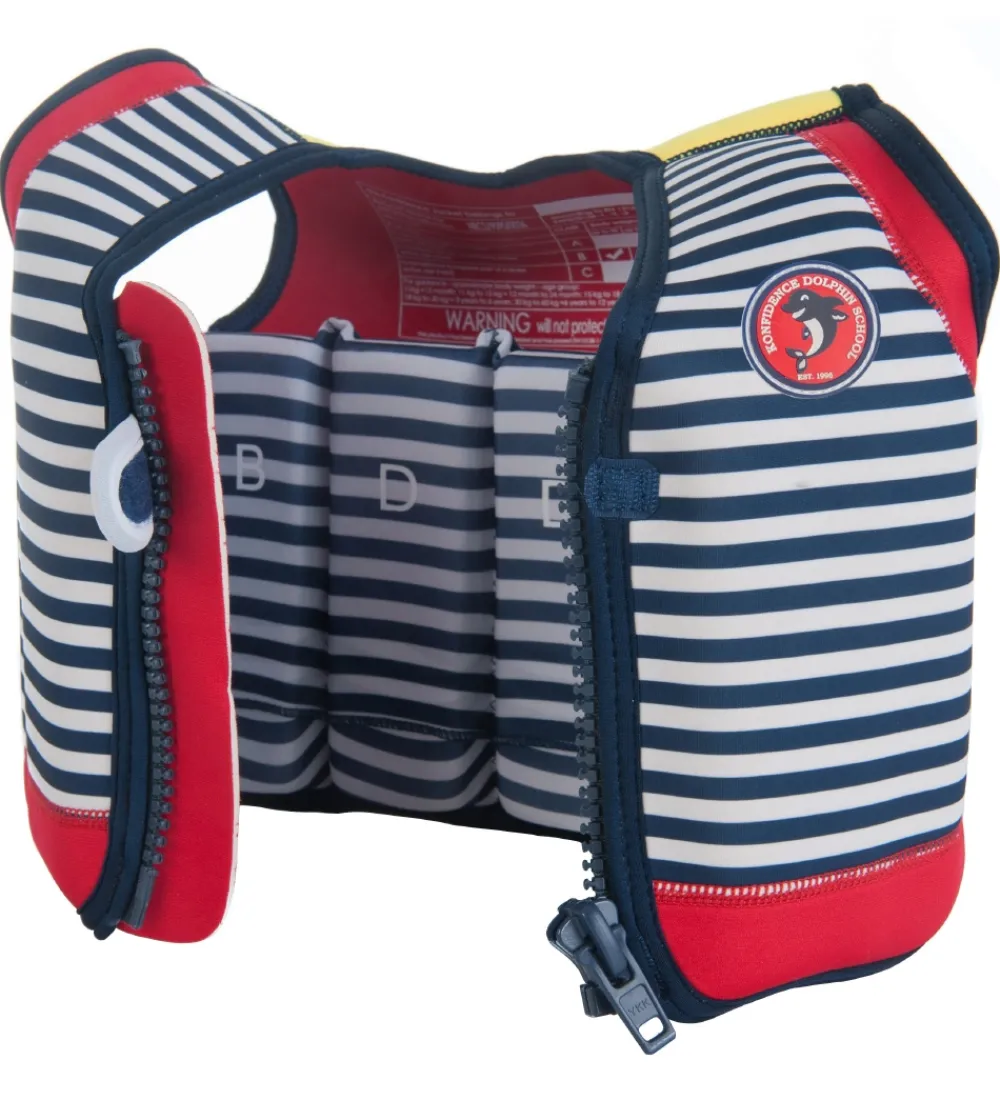 Konfidence Strandlegetøj>Svømmevest - Original - Hamptons Navy Stripe