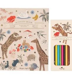 Konges Sløjd Kreativ Leg|Bøger>Aktivitetsbog m. Farveblyanter - Multi