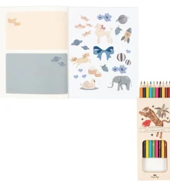 Konges Sløjd Kreativ Leg|Bøger>Aktivitetsbog m. Farveblyanter - Multi