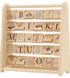 Konges Sløjd Aktivitetslegetøj>Aktivitetslegetøj - ABC Blokramme - Træ - Multi