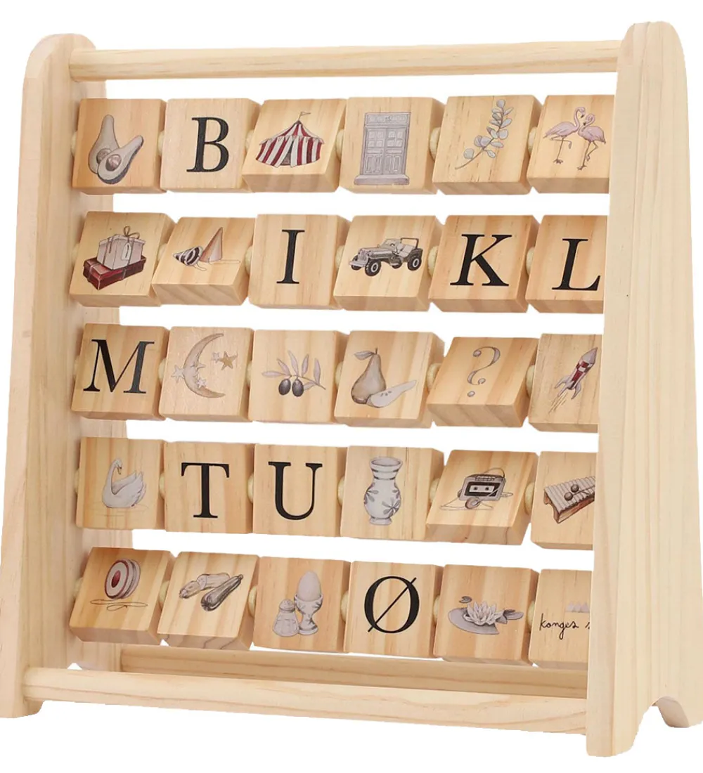 Konges Sløjd Aktivitetslegetøj>Aktivitetslegetøj - ABC Blokramme - Træ - Multi