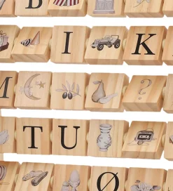 Konges Sløjd Aktivitetslegetøj>Aktivitetslegetøj - ABC Blokramme - Træ - Multi