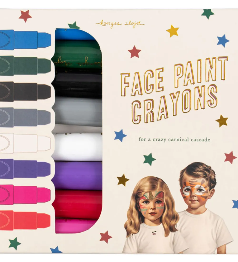 Konges Sløjd Halloween|Rolleleg>Ansigtmaling - Stifter - 8 stk.