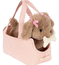 Konges Sløjd Bamser>Bamse - Hundehvalpen Maude - Pink Check