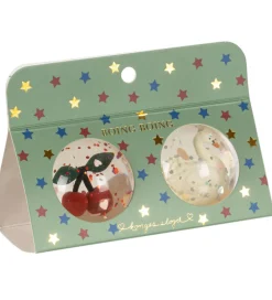 Konges Sløjd Bolde>Hoppebolde - 2-pak - Cherry/Swan