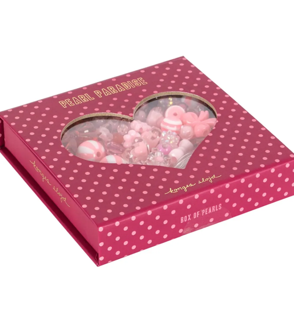 Konges Sløjd Perler>Perler - 200 stk. - Pink